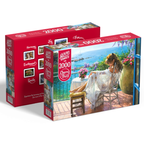 Пазл CherryPazzi 2000: Красуня та синє море