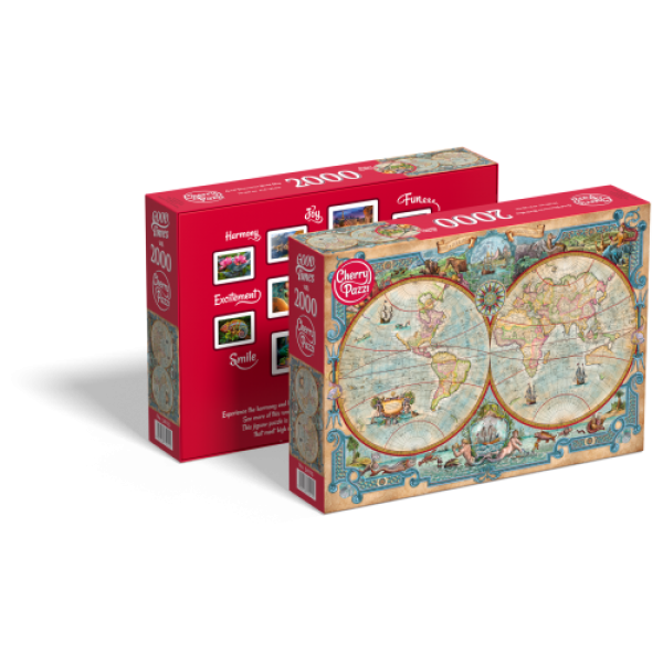 Пазл CherryPazzi 2000: Карта світу Великих відкриттів