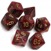 Набір кубів D&D Chessex CSX27434 (Vortex Burgundy/Gold Polyhedral 7-Die Set)