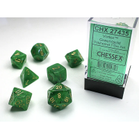 Набір кубів D&D Chessex CSX27435 (Vortex Green/Gold Polyhedral 7-Die Set)