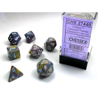 Набір кубів D&D Chessex CSX27440 (Festive Carousel/White Polyhedral 7-Die Set)