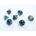 Набор костей D&D Chessex CSX26445 (Gemini Black-Grey/Green Polyhedral 7-Die Set)