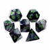 Набір кубів D&D Chessex CSX26445 (Gemini Black-Grey/Green Polyhedral 7-Die Set)