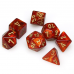 Набір кубів D&D Chessex CSX27414 (Scarab Scarlet/Gold Polyhedral 7-Die Set)