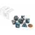 Набор костей D&D Chessex CSX26456 (Gemini Steel-Teal/White Polyhedral 7-Die Set)