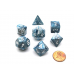 Набір кубів D&D Chessex CSX27490 (Lustrous Slate/White Polyhedral 7-Die Set)
