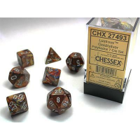 Набор костей D&D Chessex CSX27493 (Lustrous Gold/Silver Polyhedral 7-Die Set)