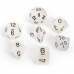 Набір кубів D&D Chessex CSX27401 (Frosted Clear/Black Polyhedral 7-Die Set)