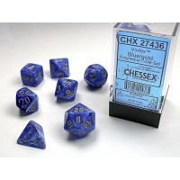 Набір кубів D&D Chessex CSX27436 (Vortex Blue/Gold Polyhedral 7-Die Set)