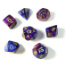 Набор костей D&D Chessex CSX26428 (Gemini Blue-Purple/Gold Polyhedral 7-Die Set)