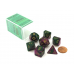 Набор костей D&D Chessex CSX26434 (Gemini Green-Purple/Gold Polyhedral 7-Die Set)