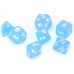 Набор костей D&D Chessex CSX27416 (Frosted Caribbean Blue/White Polyhedral 7-Die Set)