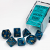 Набір кубів D&D Chessex CSX27489 (Phantom Teal/Gold Polyhedral 7-Die Set)