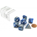 Набор костей D&D Chessex CSX26423 (Gemini Blue-Steel/White Polyhedral 7-Die Set)