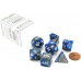 Набір кубів D&D Chessex CSX26423 (Gemini Blue-Steel/White Polyhedral 7-Die Set)