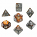 Набір кубів D&D Chessex CSX26424 (Gemini Copper-Steel/White Polyhedral 7-Die Set)