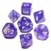 Набір кубів D&D Chessex CSX27577 (Borealis Luminary Purple/White Polyhedral 7-Die Set)