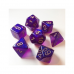 Набір кубів D&D Chessex CSX27587 (Borealis Luminary Royal Purple/Gold Polyhedral 7-Die Set)