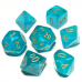 Набір кубів D&D Chessex CSX27585 (Borealis Luminary Teal/Gold Polyhedral 7-Die Set)