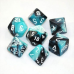 Набір кубів D&D Chessex CSX26446 (Gemini Black-Shell/White Polyhedral 7-Die Set)