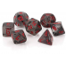 Набір кубів D&D Chessex CSX23088 (Translucent Smoke/Red Polyhedral 7-Die Set)