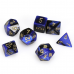 Набір кубів D&D Chessex CSX26435 (Gemini Black-Blue/Gold Polyhedral 7-Die Set)