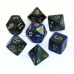 Набір кубів D&D Chessex CSX26436 (Gemini Blue-Green/Gold Polyhedral 7-Die Set)