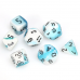 Набір кубів D&D Chessex CSX26444 (Gemini White-Teal/Black Polyhedral 7-Die Set)