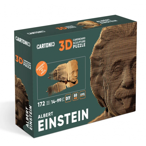 Пазл картонний 3Д - Альберт Ейнштейн