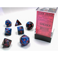 Набор костей D&D Chessex CSX26458 (Gemini Black-Starlight/Red Polyhedral 7-Die Set)