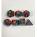 Набір кубів D&D Chessex CSX26462 (Gemini Red-Teal/Gold Polyhedral 7-Die Set)