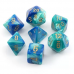 Набір кубів D&D Chessex CSX26459 (Gemini Blue-Teal/Gold Polyhedral 7-Die Set)