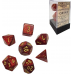 Набір кубів D&D Chessex CSX27504 (Glitter Ruby/Gold Polyhedral 7-Die Set)