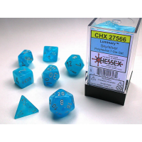 Набор костей D&D Chessex CSX27566 (Luminary Sky/Silver Polyhedral 7-Die Set)