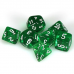 Набір кубів D&D Chessex CSX23075 (Translucent Green/White Polyhedral 7-Die Set)