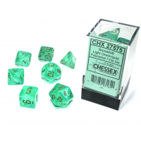 Набір кубів D&D Chessex CSX27575 (Borealis Luminary Light Green/Gold Polyhedral 7-Die Set)