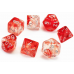 Набір кубів D&D Chessex CSX27554 (Nebula Luminary Red/Silver Polyhedral 7-Die Set)