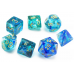 Набір кубів D&D Chessex CSX27556 (Nebula Luminary Oceanic/Gold Polyhedral 7-Die Set)