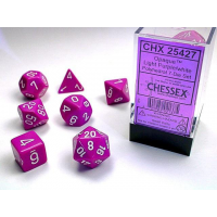 Набор костей D&D Chessex CSX25427 (Opaque Light Purple/White Polyhedral 7-Die Set)