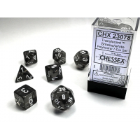 Набір кубів D&D Chessex CSX23078 (Translucent Smoke/White Polyhedral 7-Die Set)