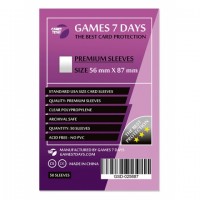 Протекторы для карт Games 7 Days 56x87 мм Premium (50 шт)
