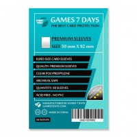 Протекторы для карт Games 7 Days 59x92 мм Premium (50 шт)