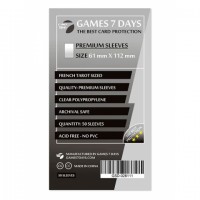 Протекторы для карт Games 7 Days 61x112 мм Premium (50 шт)