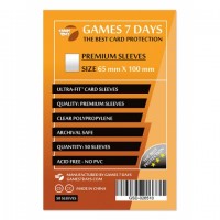 Протекторы для карт Games 7 Days 65x100 мм Premium (50 шт)