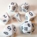 Набір кубів D&D Chessex CSX25401 (Opaque White/Black Polyhedral 7-Die Set)