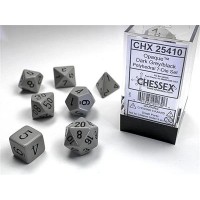 Набор костей D&D Chessex CSX25410 (Opaque Grey/Black Polyhedral 7-Die Set)