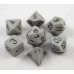 Набір кубів D&D Chessex CSX25410 (Opaque Grey/Black Polyhedral 7-Die Set)
