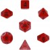 Набір кубів D&D Chessex CSX25414 (Opaque Red/Black Polyhedral 7-Die Set)