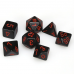 Набор костей D&D Chessex CSX25418 (Opaque Black/Red Polyhedral 7-Die Set)