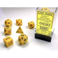 Набор костей D&D Chessex CSX25402 (Opaque Yellow/Black Polyhedral 7-Die Set)